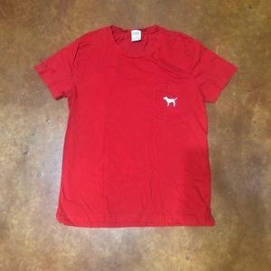 Red ‘PINK’ short sleeve tee